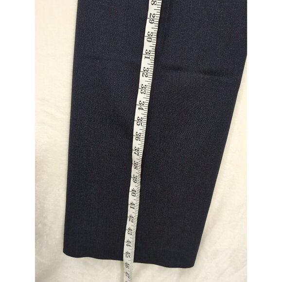 Banana Republic Ryan Fit Trouser Pant Womens 10 L Navy Blue Wool Spandex Career - Picture 10 of 14